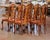 19th C. Dutch Baroque Walnut Inlaid Dining Chairs With Leather Seats, Set of 10 For Sale - Image 12 of 12