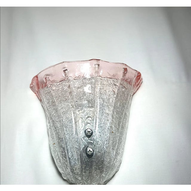 Vintage Art Deco Murano Glass Sconce, 1970s For Sale - Image 11 of 12
