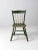 Green Antique Primitive Painted Plank Seat Chair For Sale - Image 8 of 11