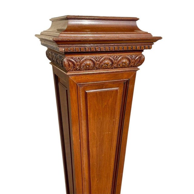Wood Renaissance Walnut Columns, Set of 2 For Sale - Image 7 of 9
