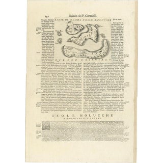 Antique Map of the Banda Islands or Spice Islands by Enzo Mari, 1697 For Sale