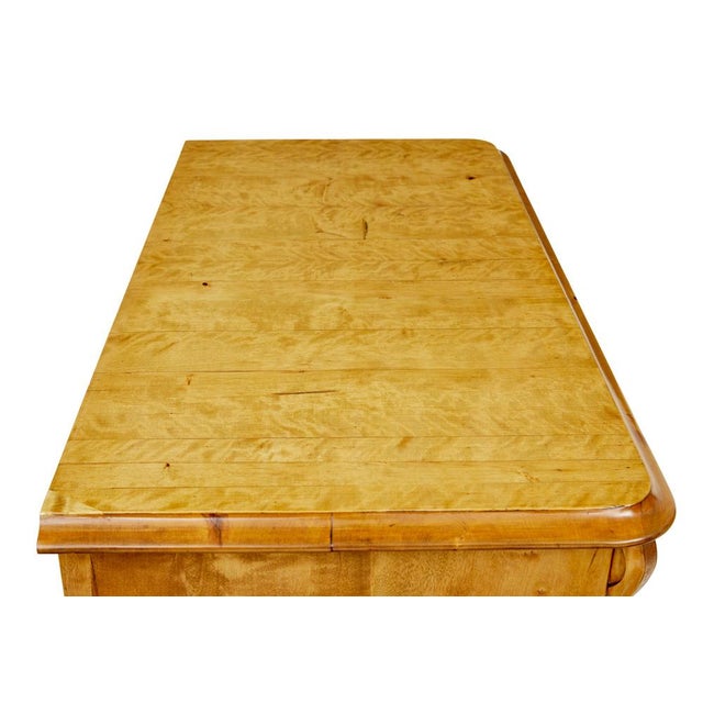 Goldenrod 19th Century Swedish Tiger Birch Cupboard, 1870 For Sale - Image 8 of 12