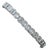 12.52 Carats Bezel Set Emerald Cut Diamond Tennis Bracelet For Sale