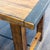 Wood Pottery Barn Rustic Plank Wood Writing Desk With Metal Accents For Sale - Image 7 of 9