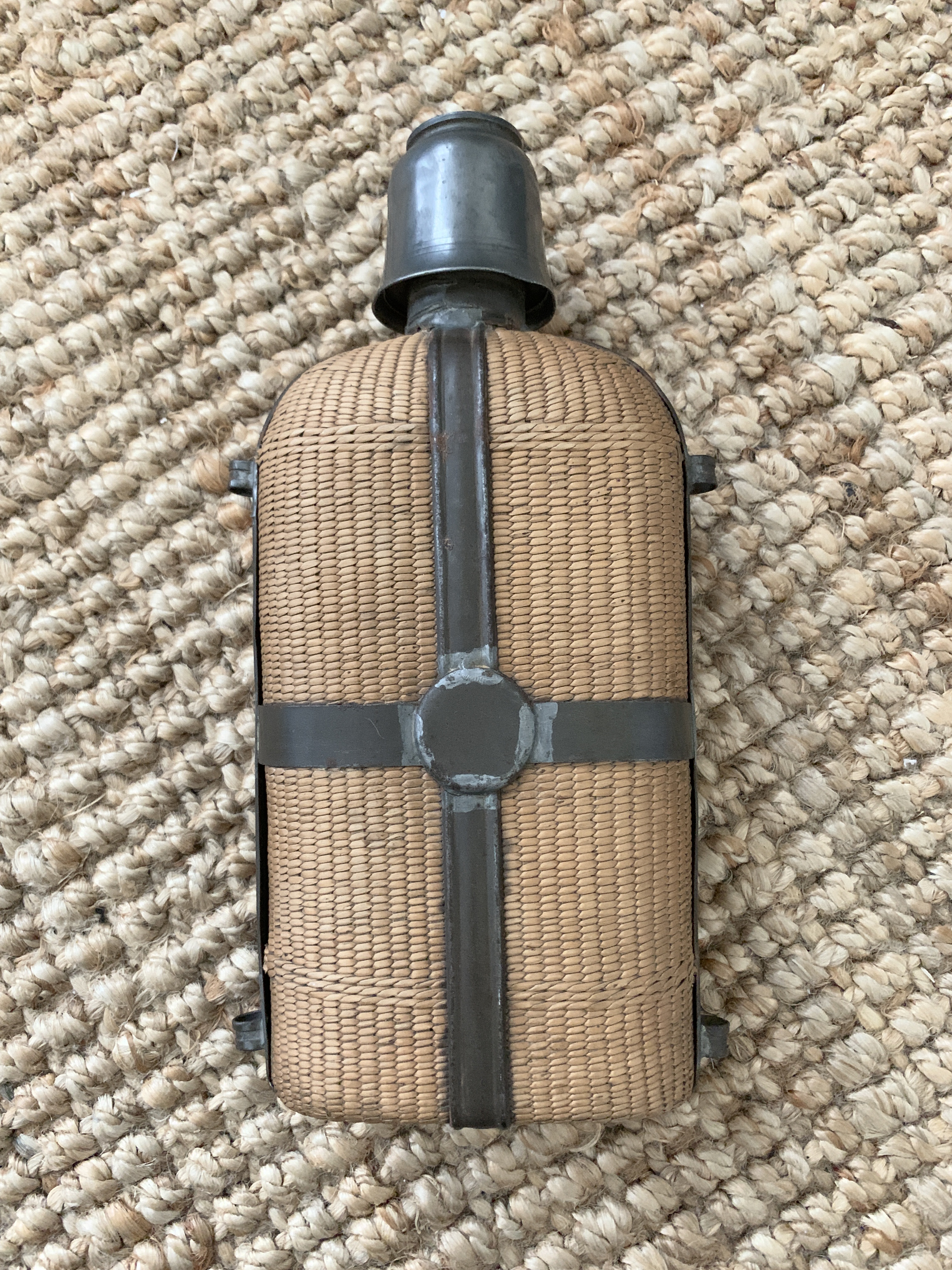 rattan wrapped thermos