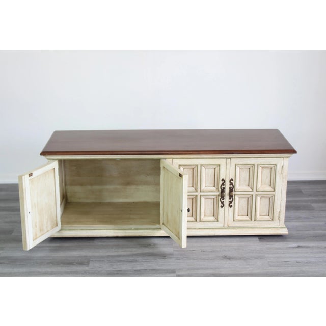 Mid Century Low Cabinet Bench For Sale - Image 4 of 8