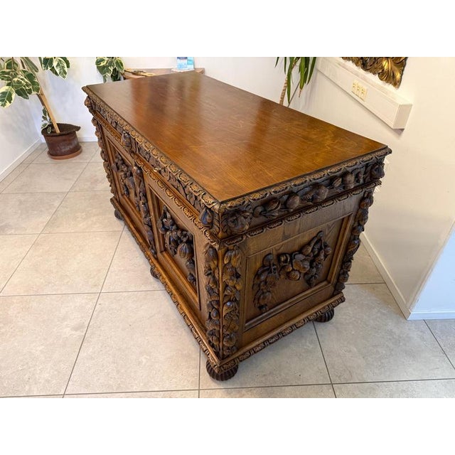 Gründerzeit Sideboard with Fruit Motifs For Sale - Image 11 of 15