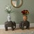 Stone Chinese Small Pair Distressed Black Gray Stone Fengshui Elephant Statues For Sale - Image 7 of 7