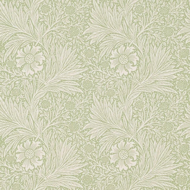 Morris & Co Marigold Wallpaper in Artichoke - a Sample For Sale