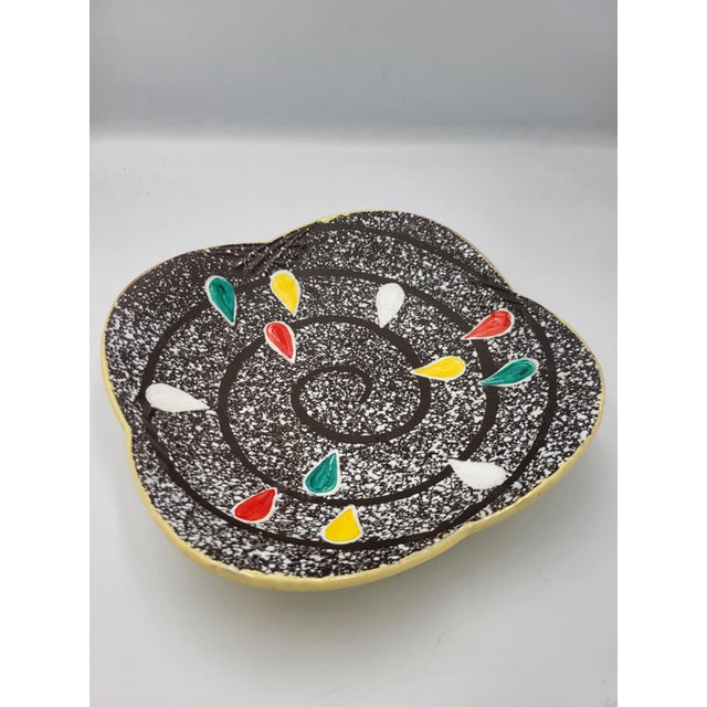 German Ceramic Plate, 1950s For Sale - Image 4 of 7