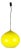 Yellow and White Incamiciato Murano Glass Pendant Lamp by A. Pianon for Vistosi, 1960s For Sale