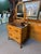 Beautiful English Antique Tortoiseshell Bamboo Chest with Vanity circa 1900. Beveled mirror, black lacquered, hand painted...