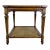 Mid 20th Century Heritage Burlwood Top & Cane French Regency Side Table For Sale