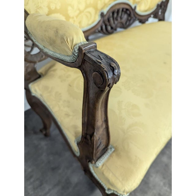 Wood Napoleon III Walnut Living Room Set, Set of 5 For Sale - Image 7 of 11