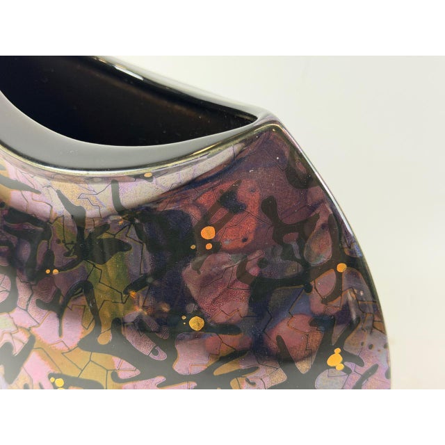 Postmodern Ceramic Vase from Steuler Design, 1980s For Sale - Image 4 of 10