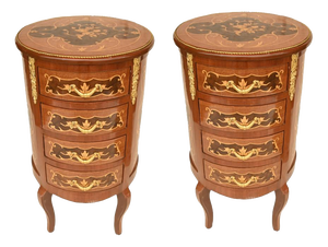 Louis XV French Revival Nightstands, Set of 2