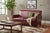 Crate & Barrel Vintage Hand-Dyed Burgundy Leather Loveseat With Rich Patina and Sloped Arms For Sale In Los Angeles - Image 6 of 15