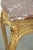 French Side Table with Gold-Colored Wooden Frame and Marble Table For Sale - Image 10 of 16