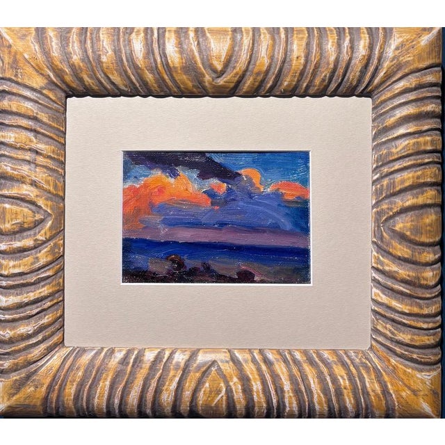 1950s Vladimir Jukov, Nuvole al tramonto, Oil Painting, 1950, Framed For Sale - Image 5 of 5