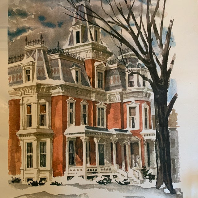 Mid 20th Century Architectural and Coastal Prints - Set of 3 For Sale - Image 4 of 13