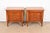 Henredon French Regency Louis XVI Fruitwood Nightstands in the Manner of Henredon, Pair For Sale - Image 4 of 12