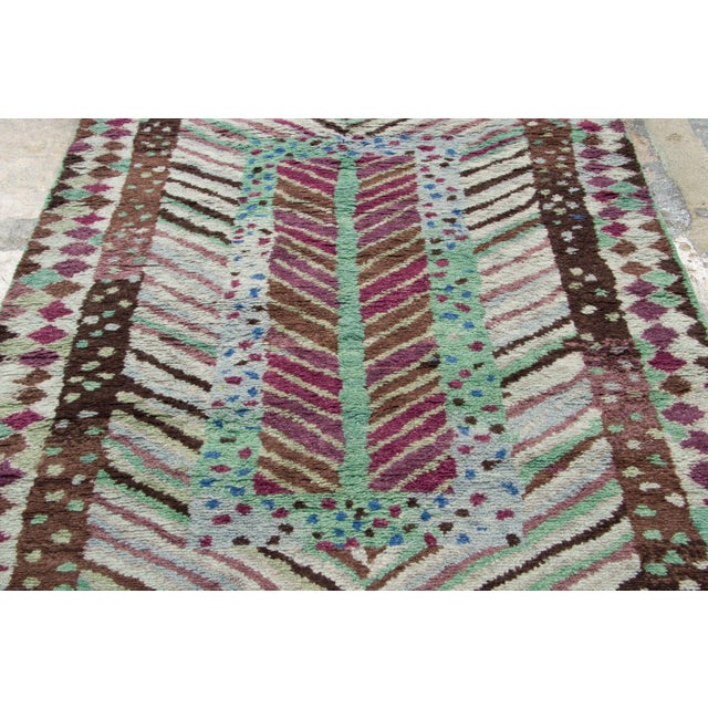 Rug & Kilim Contemporary Art Deco Style Polychromatic Geometric Wool Rug by Rug & Kilim, India For Sale - Image 4 of 9
