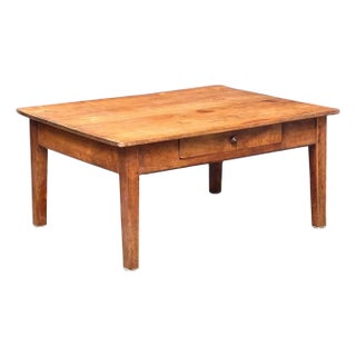 French Rectangular Low or Coffee Table of Cherry For Sale