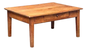 French Rectangular Low or Coffee Table of Cherry