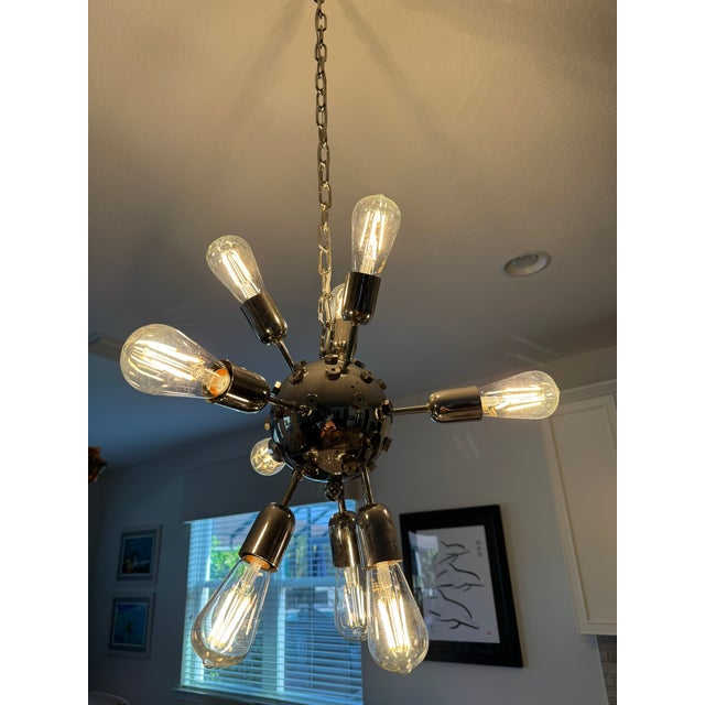 1970s Mid Century Modern Murano Venini Triedi Sputnik Chandelier For Sale - Image 14 of 17