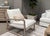 2020s Performance White Boucle Sling Hamlin Club Chair by Essentials for Living For Sale - Image 5 of 11