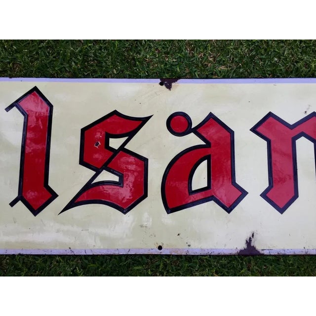 Enameled Pilsania Beer Sign, 1940s For Sale - Image 11 of 18