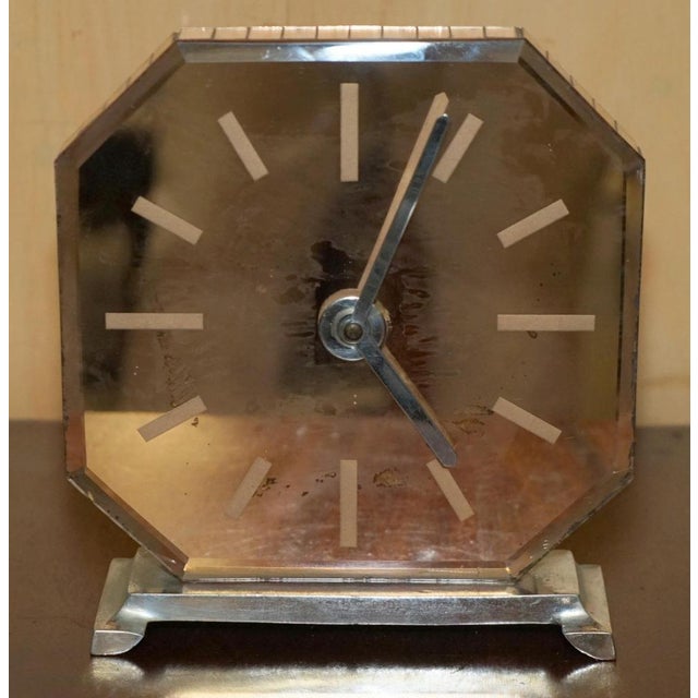 We are delighted to offer for sale this absolutely exquisite, totally original, Art Deco Salmon Pink glass mantle clock...