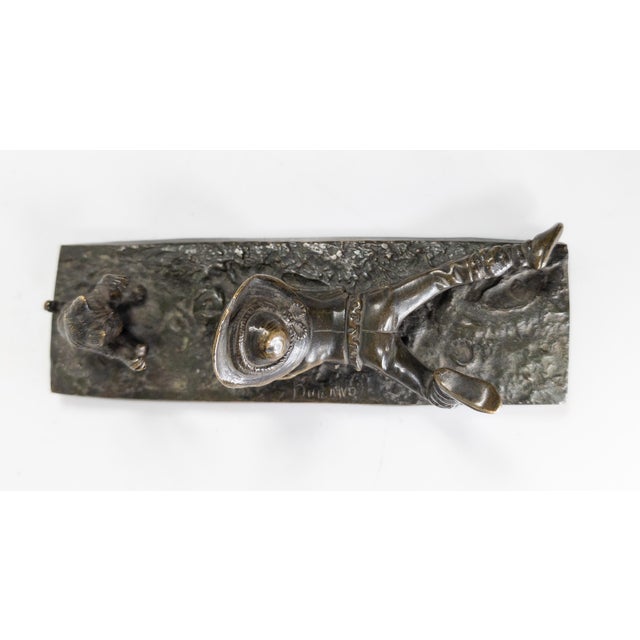 19th Century French Bronze of a Boy Fascinated by a Cat, Signed Durand For Sale - Image 9 of 11