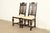 English Berkey & Gay Antique English Jacobean Carved Walnut Side Chairs or Dining Chairs, Pair For Sale - Image 3 of 14