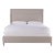 Transitional Gramercy Bed Queen 50, Light Gray For Sale
