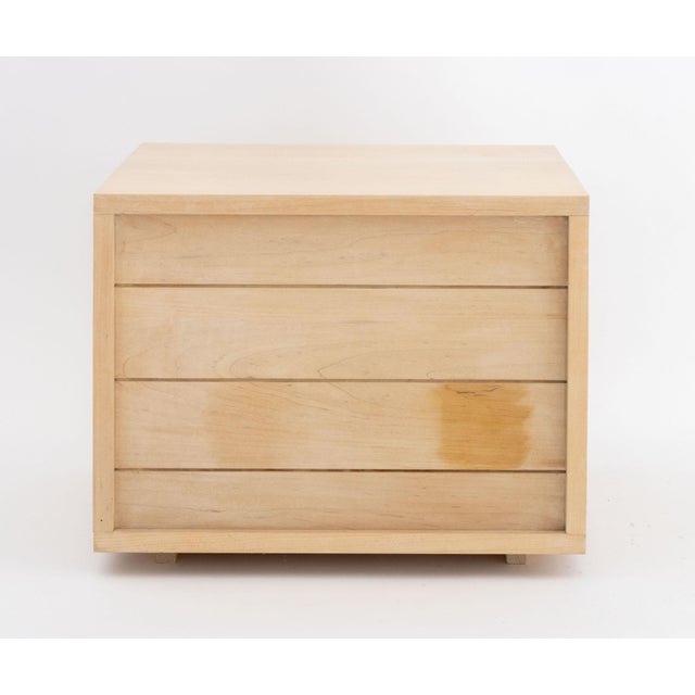 Wood Zach Hadlock for Platform Maple Bedside Table For Sale - Image 7 of 8