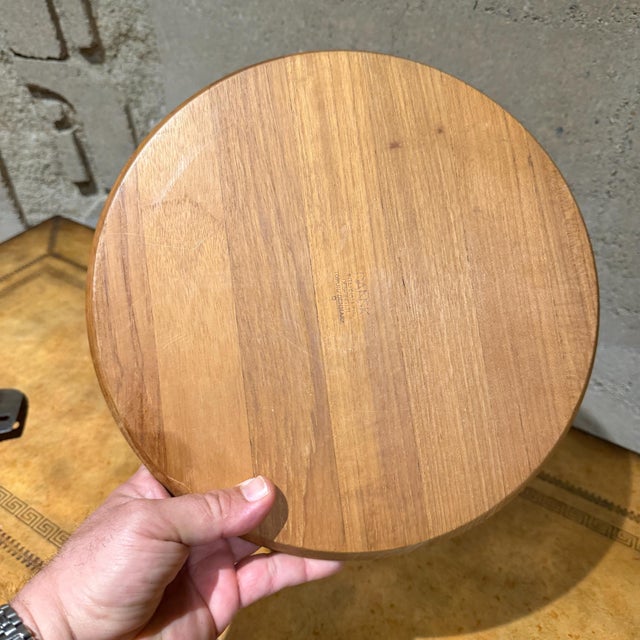 Wood Danish Mid-Century Modern Teak Wood Cheese Board Jens Quistgaard Dansk For Sale - Image 7 of 10