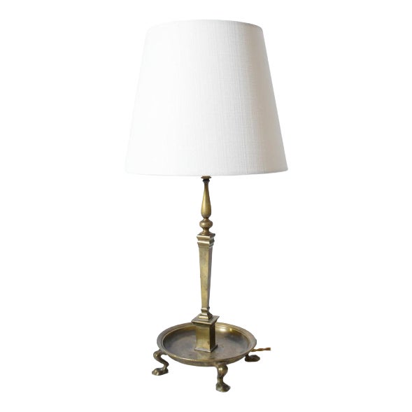 Vintage Bronze Table Lamp, 1960s For Sale