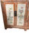 Wood Vintage Mongolian Hand Painted Elm Wood Large Cabinet W/ Six Doors 77" W For Sale - Image 7 of 11