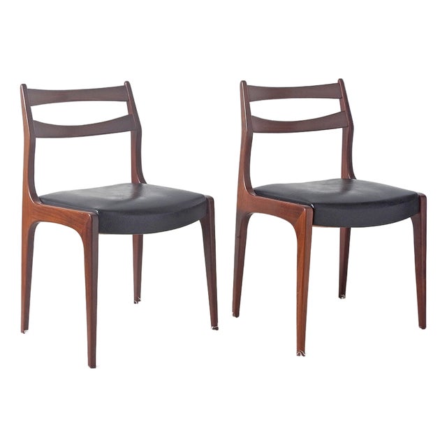 Vintage Scandinavian-Style Chairs from NF France, 1970s, Set of 2 For Sale