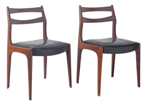 Vintage Scandinavian-Style Chairs from NF France, 1970s, Set of 2