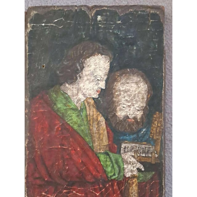 Veneto-Cretan Icon of Saint John the Evangelist (Theologian), Late 15th Century. For Sale - Image 4 of 12