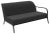Xaloc Left 160 Black Modular Sofa by Mowee For Sale