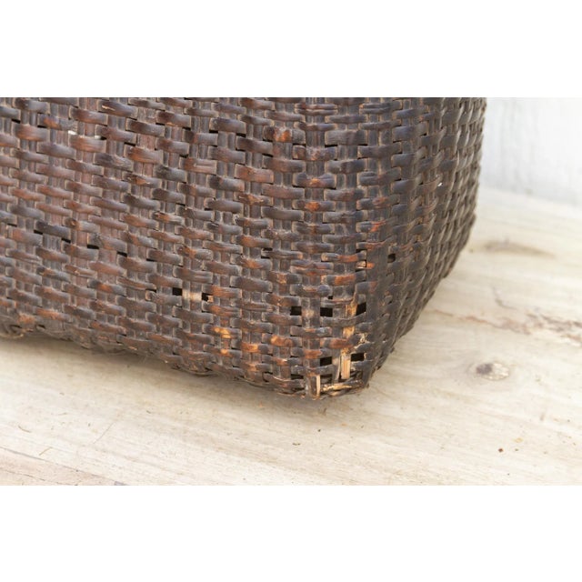 Antique Thai Rattan Fish Basket For Sale - Image 4 of 9