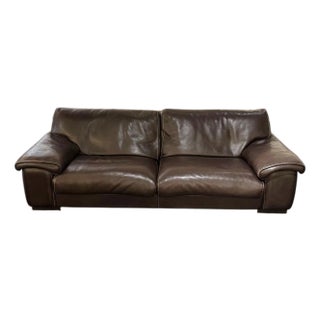 Roche Bobois Leather Couch For Sale