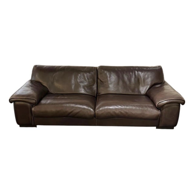 Roche Bobois Leather Couch For Sale