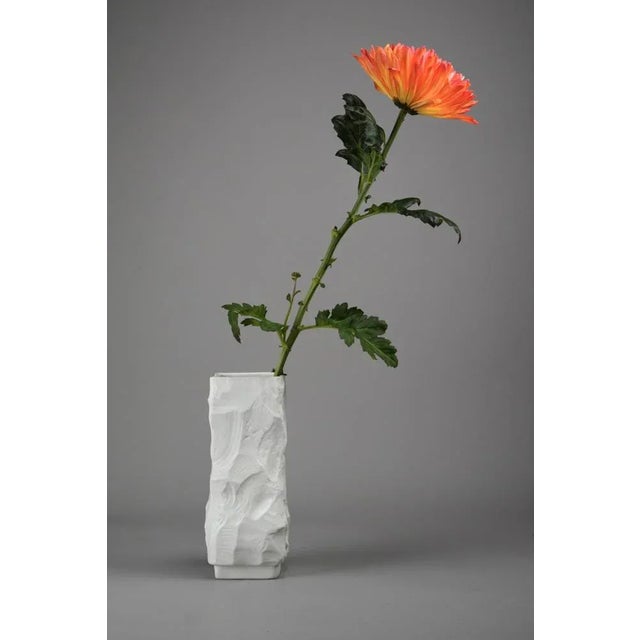 Matt White Porcelain Vase by Seltmann & Weiden, 1960s For Sale - Image 9 of 12
