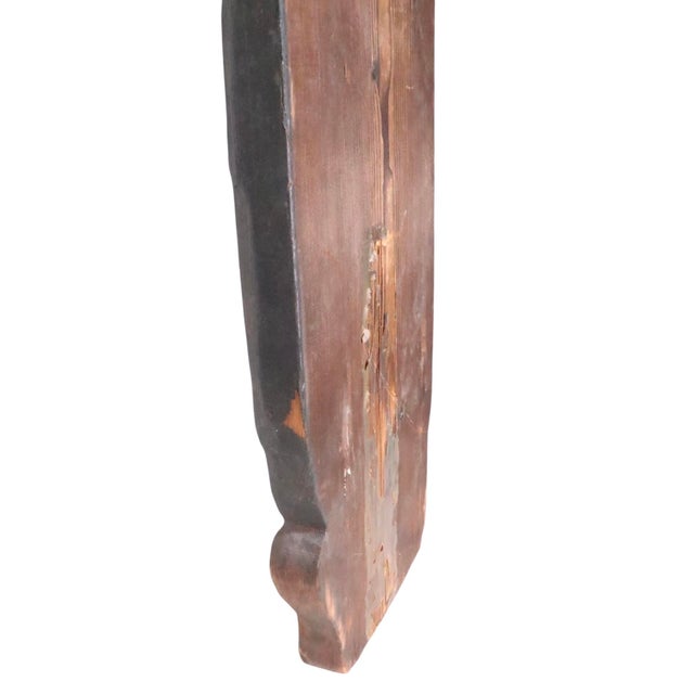 Mid 20th Century Mid Century Rustic Witco Carved Burnt Wood Sculpture For Sale - Image 9 of 9