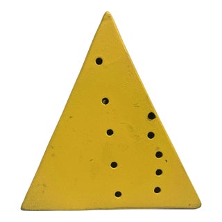 Lucio Fontana (1899-1968), Midcentury, Geometric Abstract Sculpture, Painted Steel, Signed, Artist’s Proof For Sale