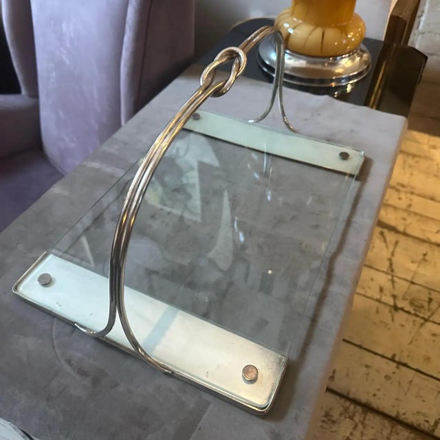 Mid-Century Modern 1950s Gio Ponti Style Mid-Century Modern Serving Tray by Krupp Milano For Sale - Image 3 of 10